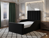 Line Wing Kids Bed | Soft Winged Panel Bed for Children