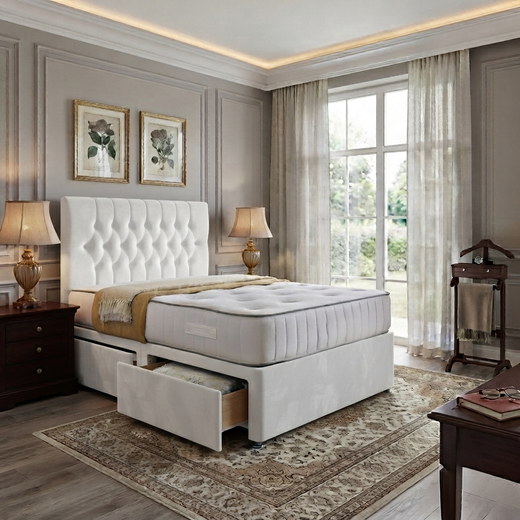 Brooklyn Divan Bed - bedroom lifestyle shot