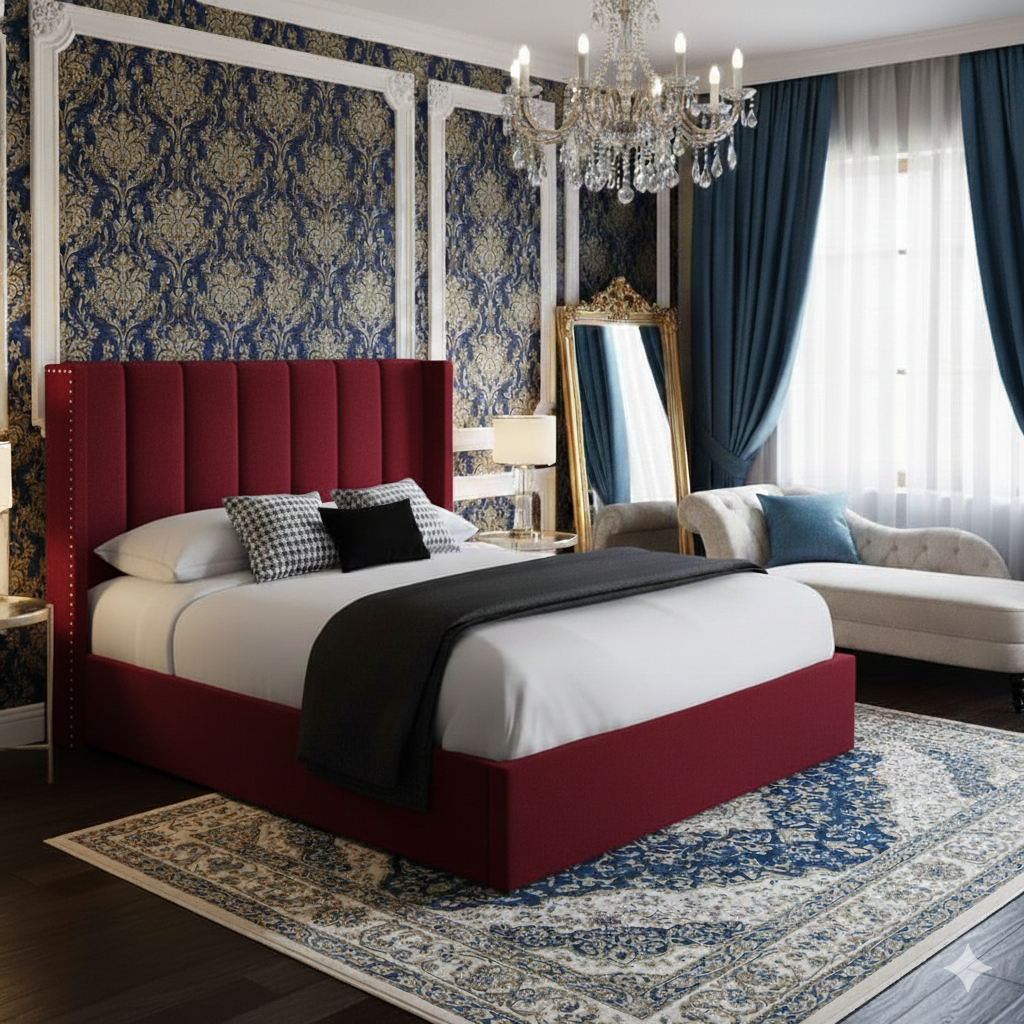 Sara Grand Bed grand proportioned headboard UK - Eagle Bed