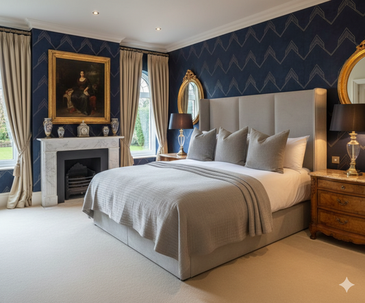 William Elegant Upholstered Velvet Bed UK - Eagle Bed