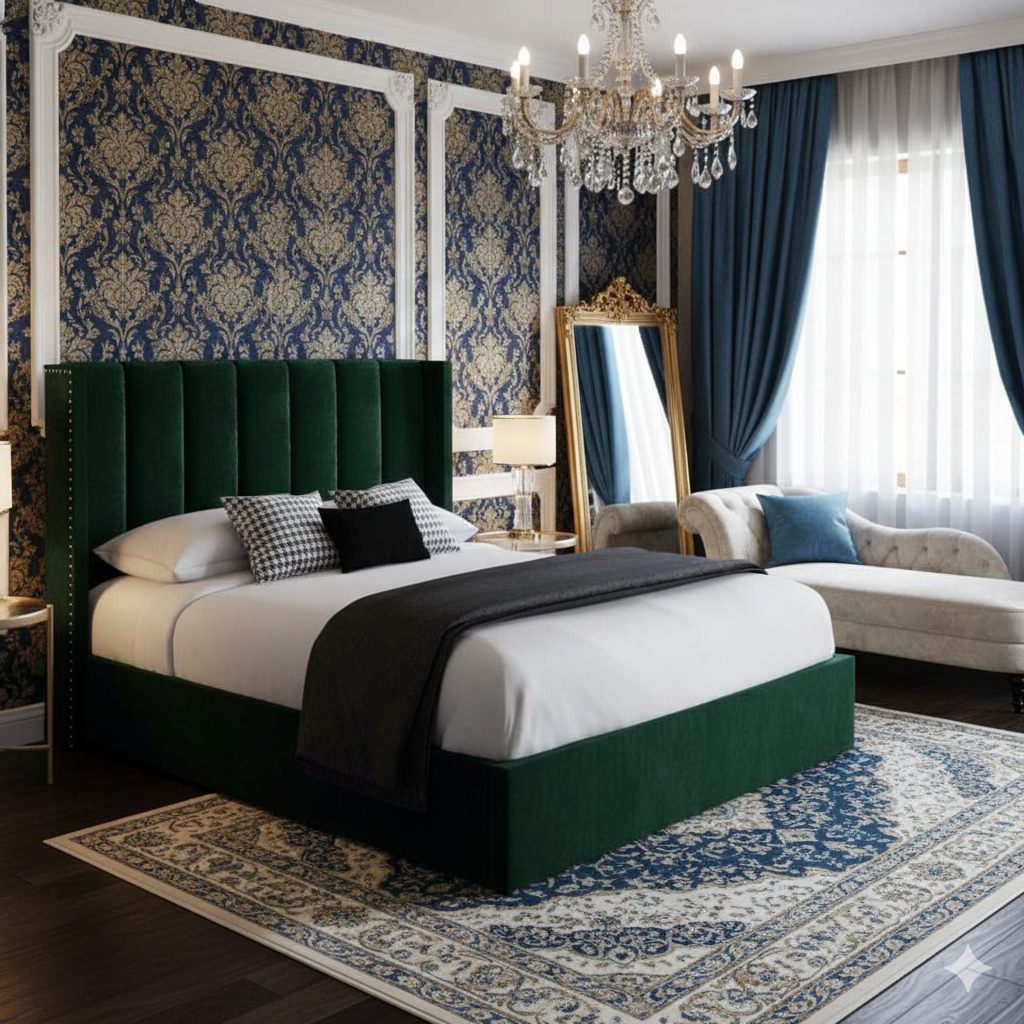 Sara Grand Luxury Bed full view UK - Eagle Bed