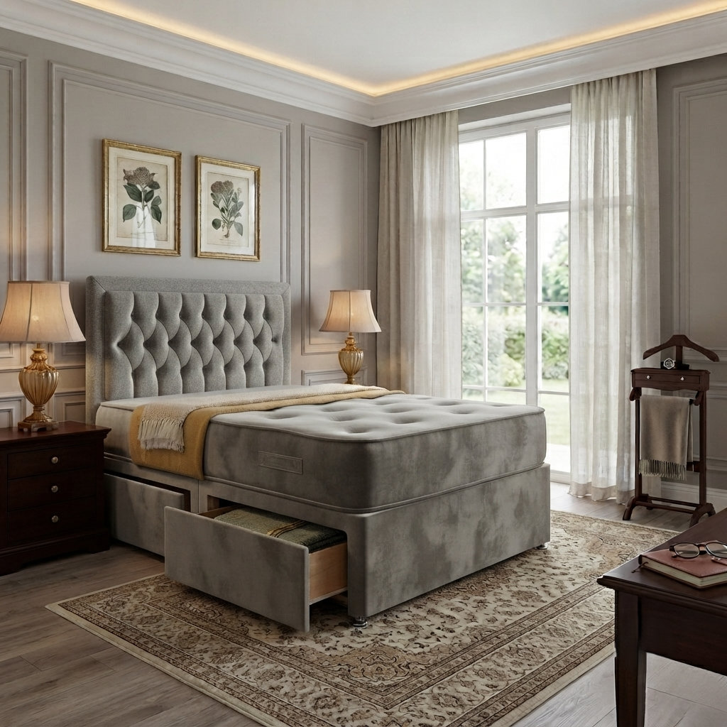 Brooklyn Divan Bed - handmade in the UK 5 year warranty