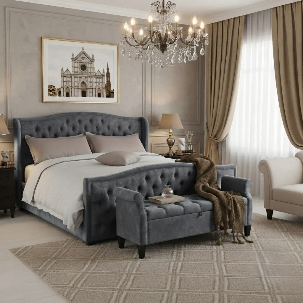 Hilton Wingback Bed