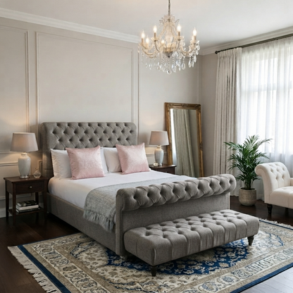 Roman Sleigh Bed