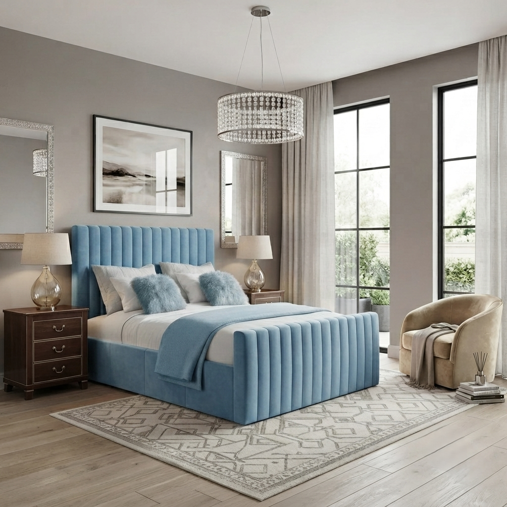 Indigo Line Bed