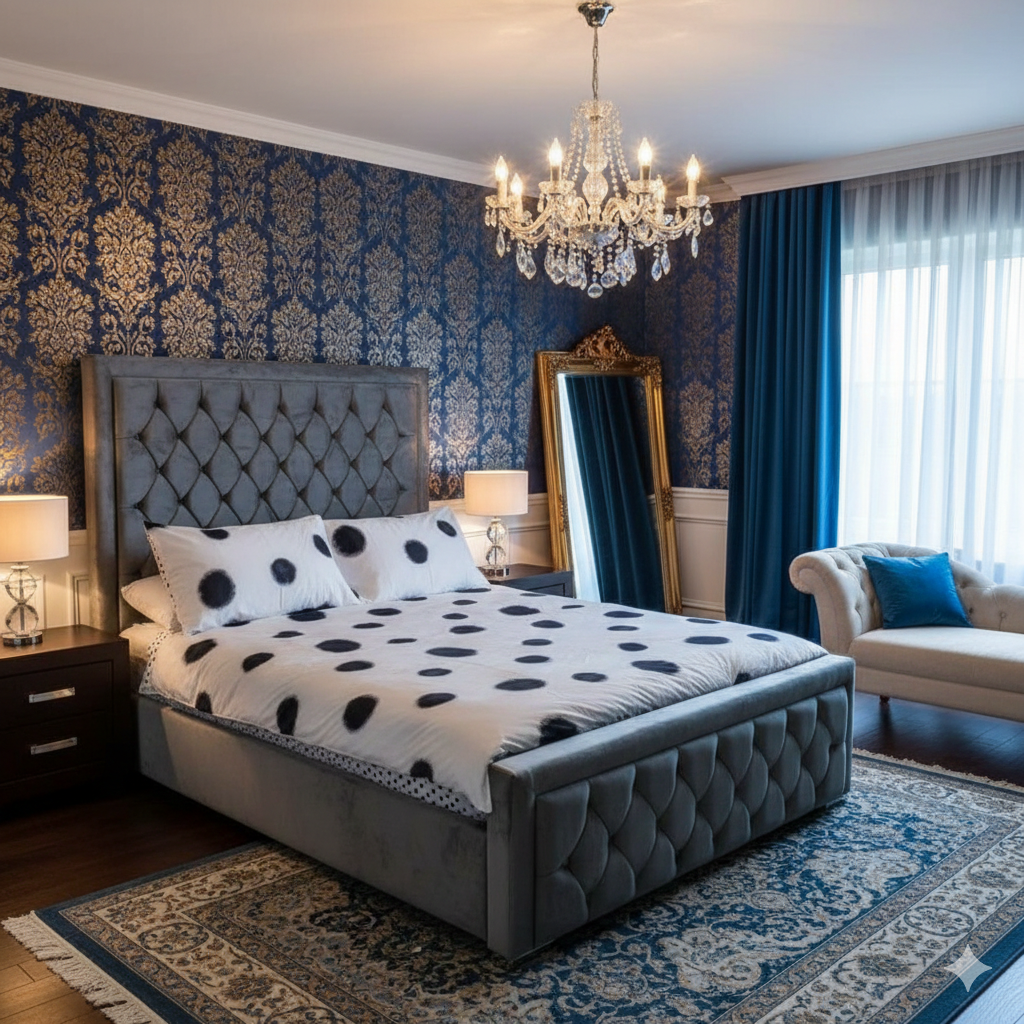 Bumper Upholstered Bed side view handmade UK - Eagle Bed