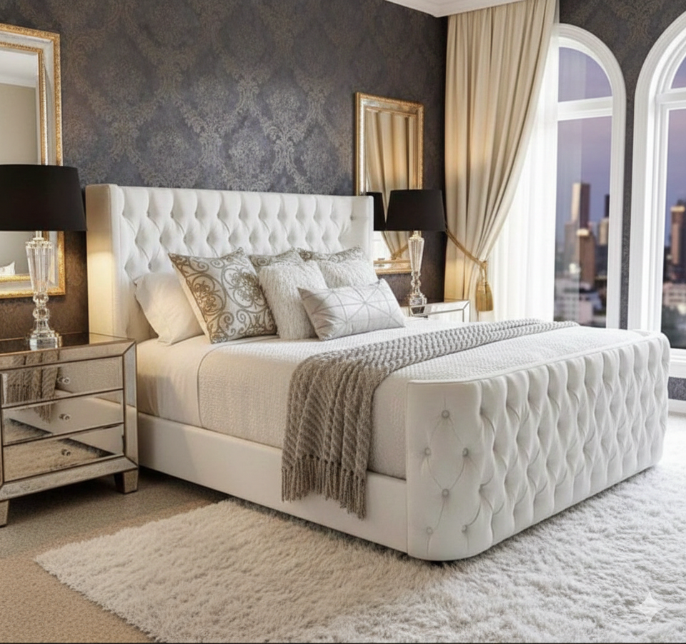 Luxury Curved Wing-Bed