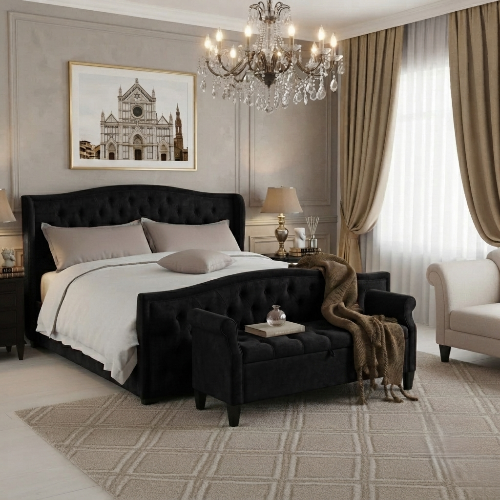 Hilton Wingback Bed