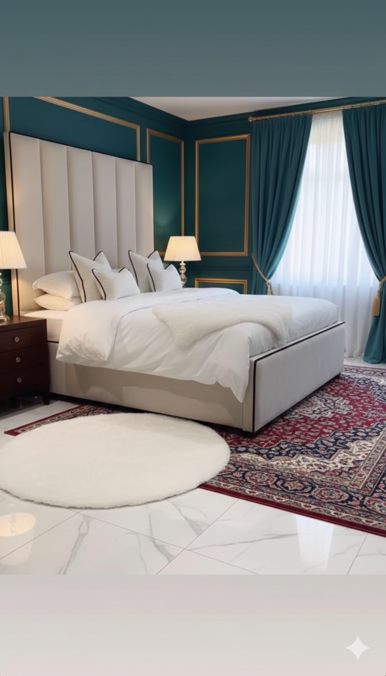 Black Piping Luxury Upholstered Velvet Bed UK - Eagle Bed