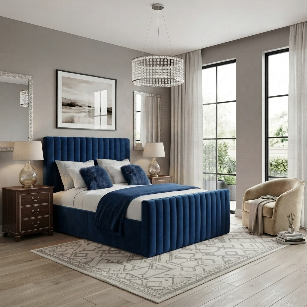 Indigo Line Bed