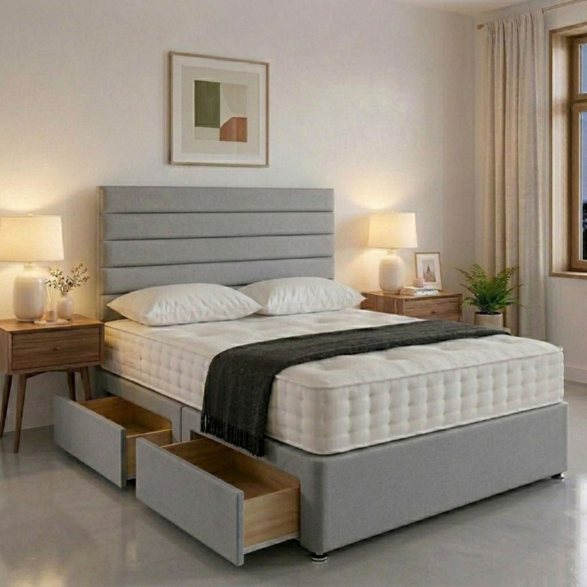 Oxford Storage Panel Bed Frame - Eagle Bed