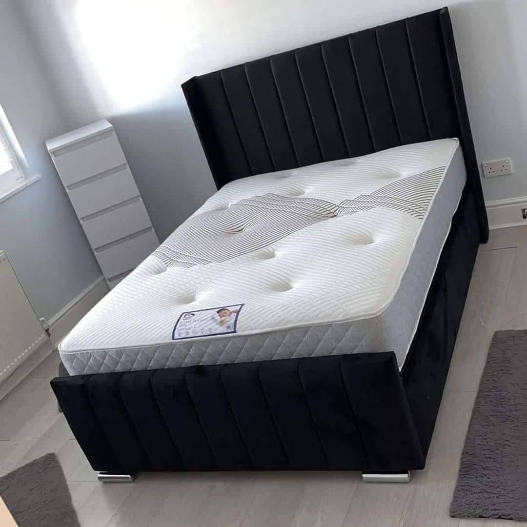 Mayfair Wingback Luxury Bed full view UK - Eagle Bed