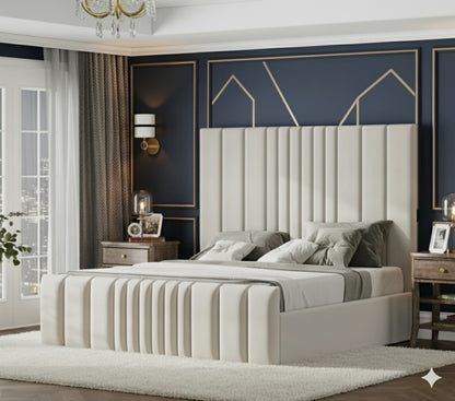 Multi Mini Line Luxury Upholstered Bed 54 inch UK - Eagle Bed
