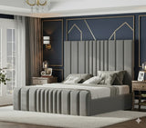 Multi Mini Line Luxury Bed | Plush Velvet Bed with 54” Headboard