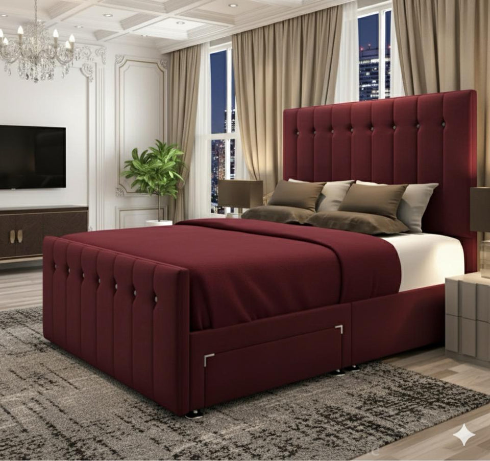 Line Bed with Point in Centre