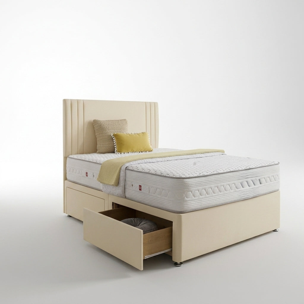 Small Line Divan Bed upholstered divan bed, studio product photo