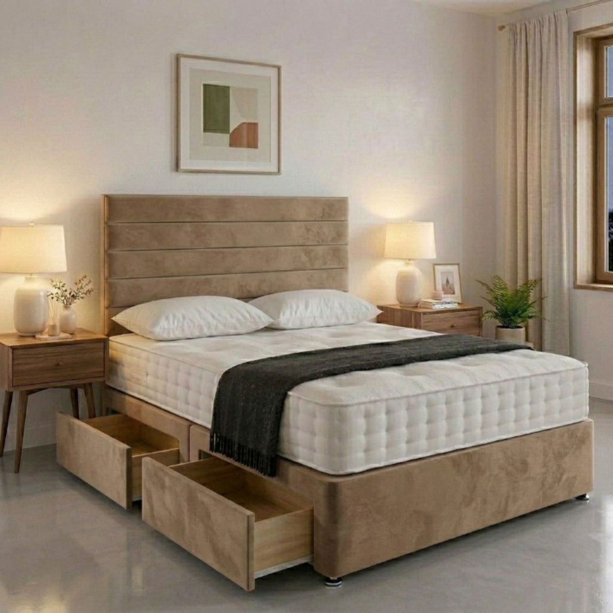 Oxford Storage Panel Bed Frame - Eagle Bed