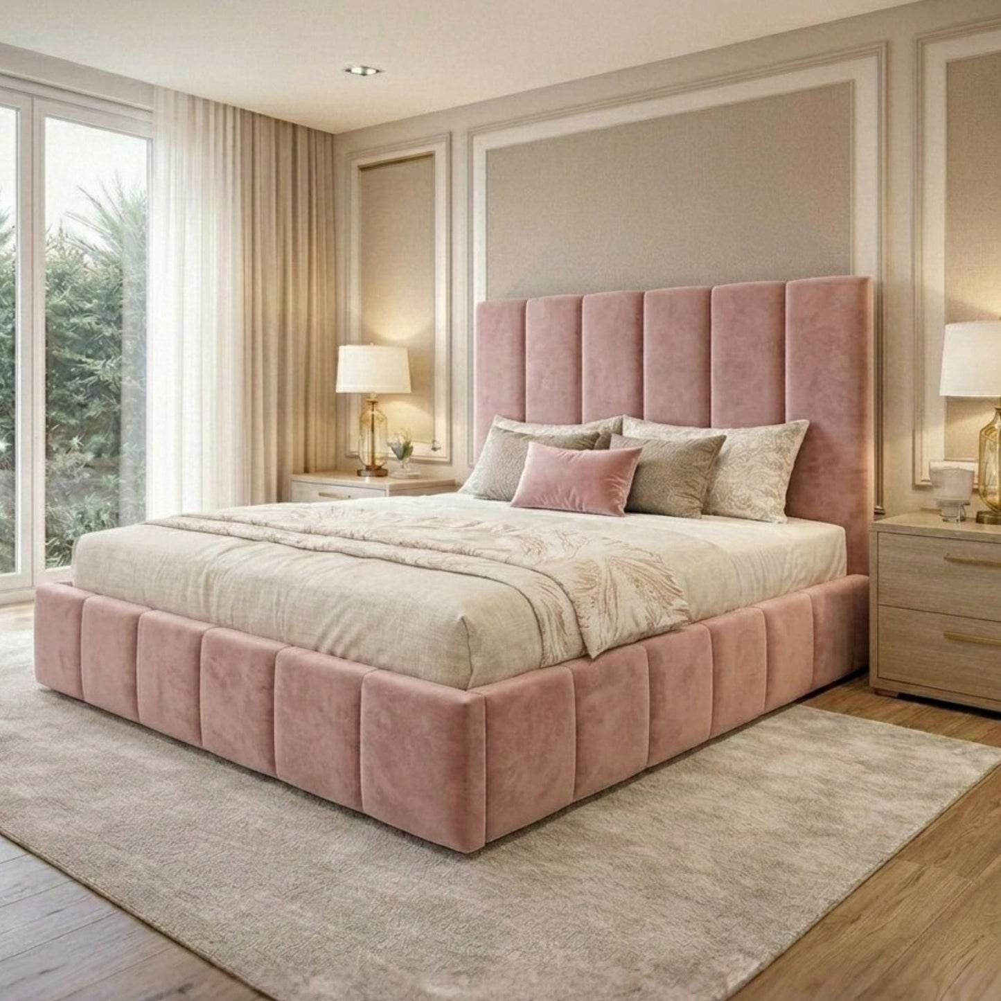 Monarch Vertical Panel Bed Frame - Eagle Bed