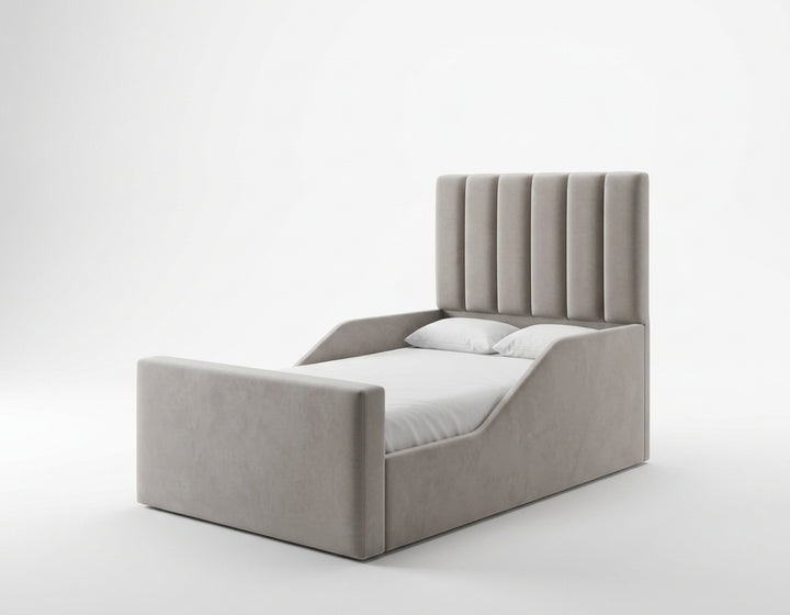 Line Wingback Kids Bed – Handmade Upholstered Kids Bed