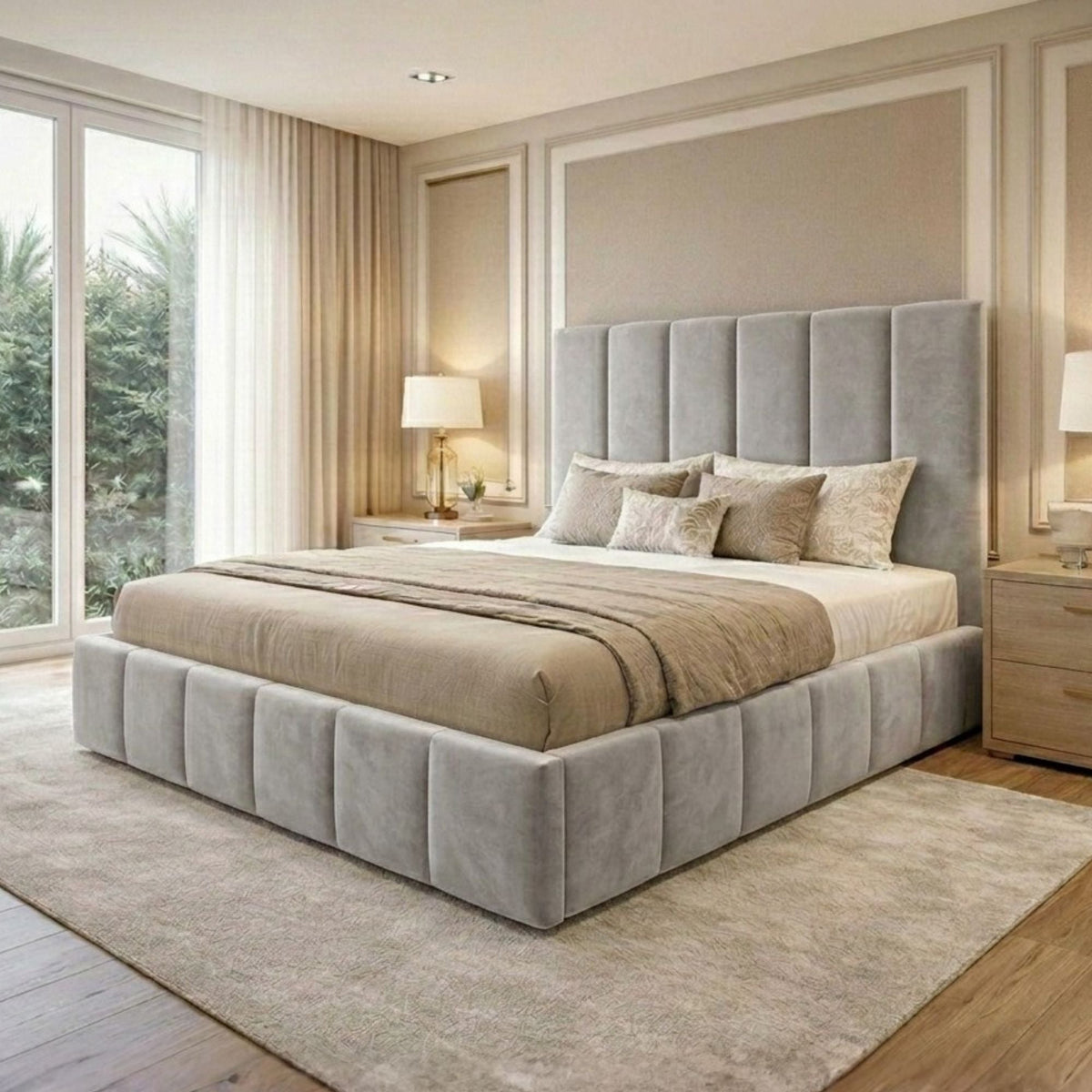 Monarch Vertical Panel Bed Frame - Eagle Bed