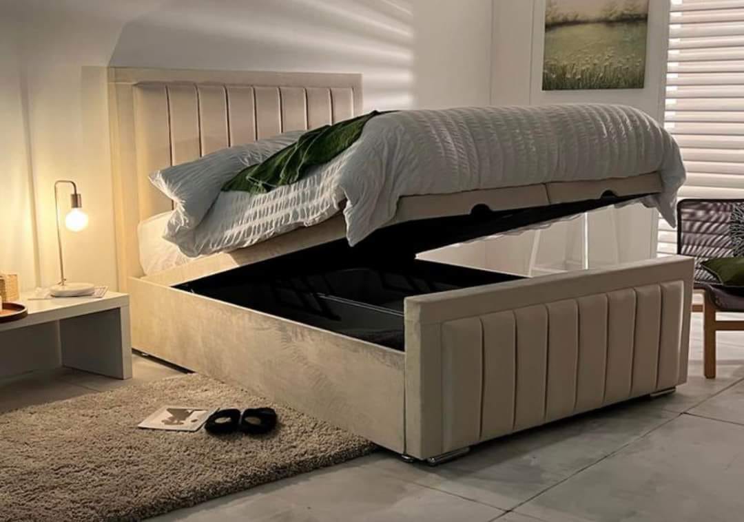 Mayfair Bumper Ottoman Gas Lift Bed headboard UK - Eagle Bed