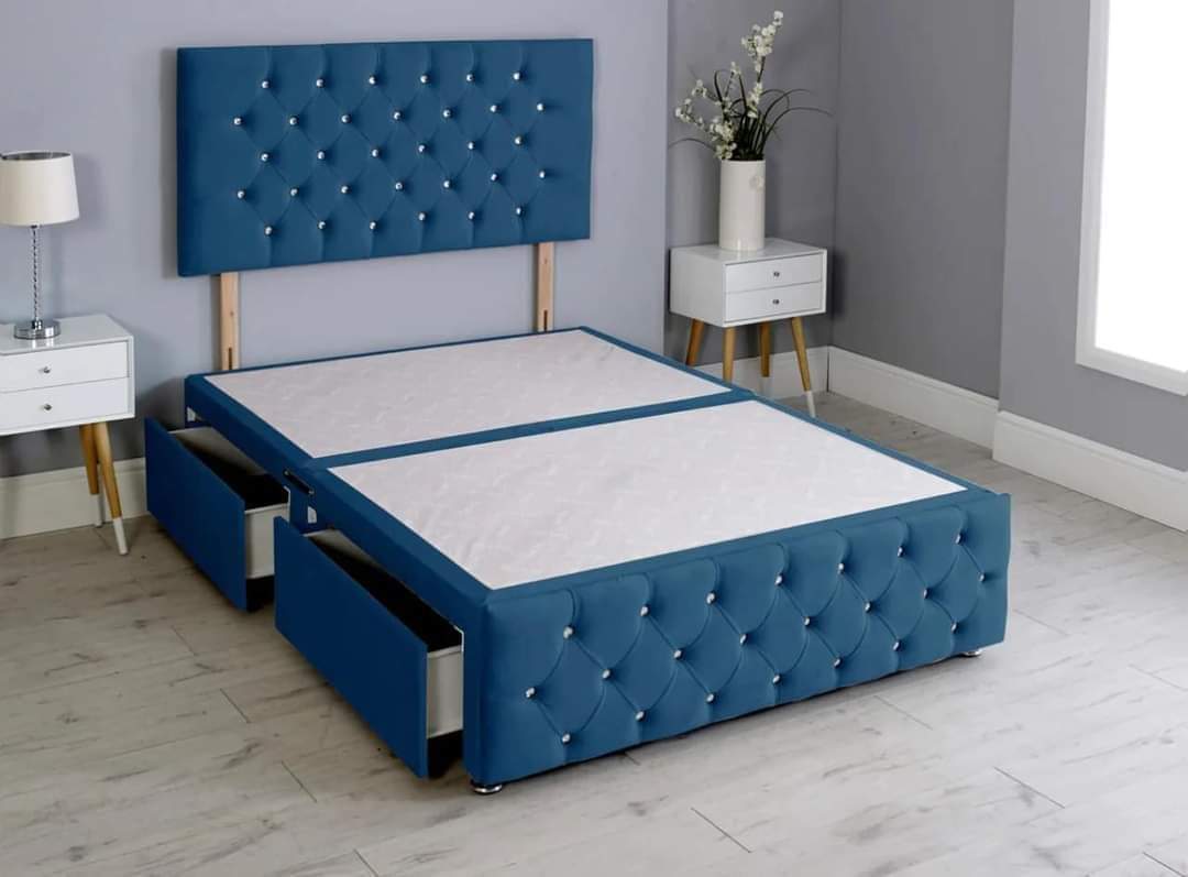 Divan Bed with Footboard full view handmade UK - Eagle Bed