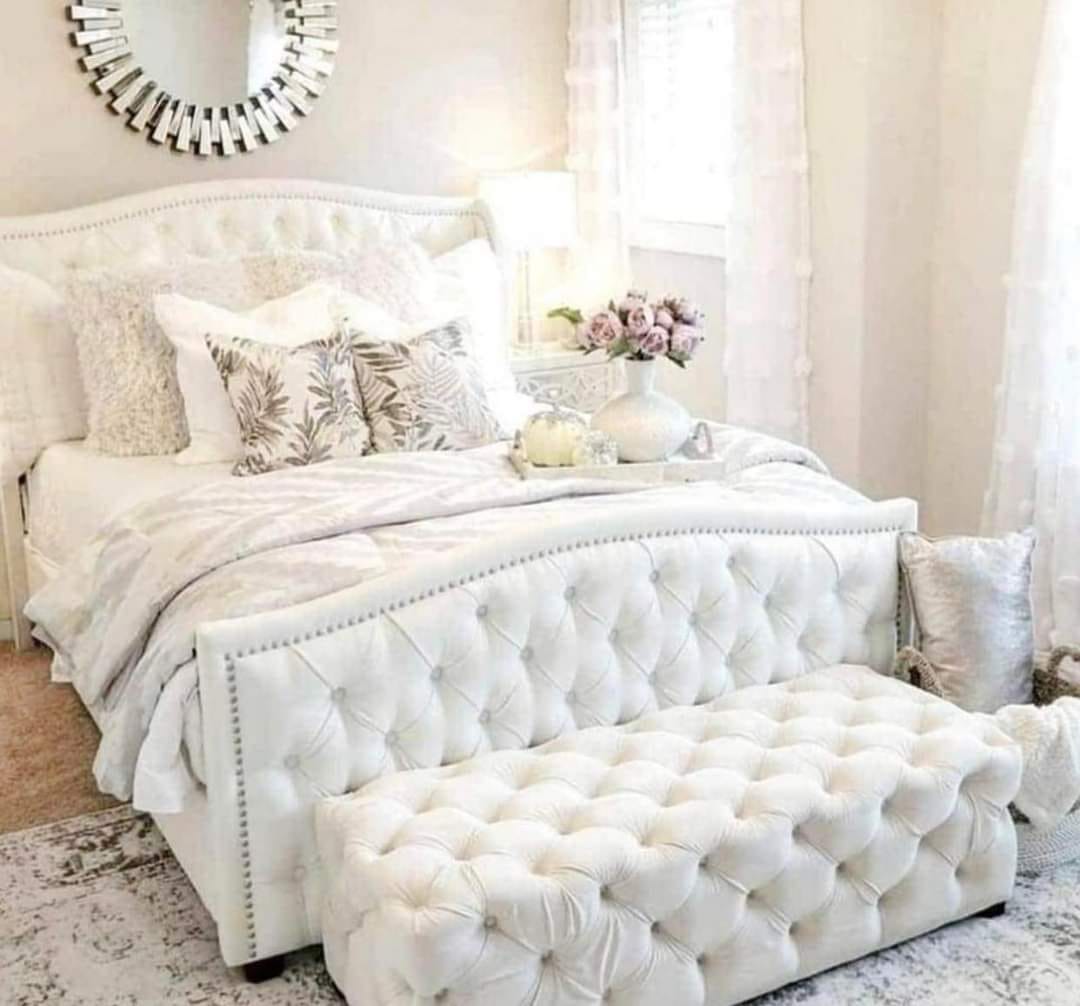 Grand Princess Upholstered Bed side view handmade UK - Eagle Bed