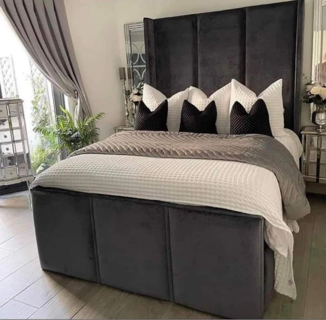William Luxury Upholstered Bed full view UK - Eagle Bed