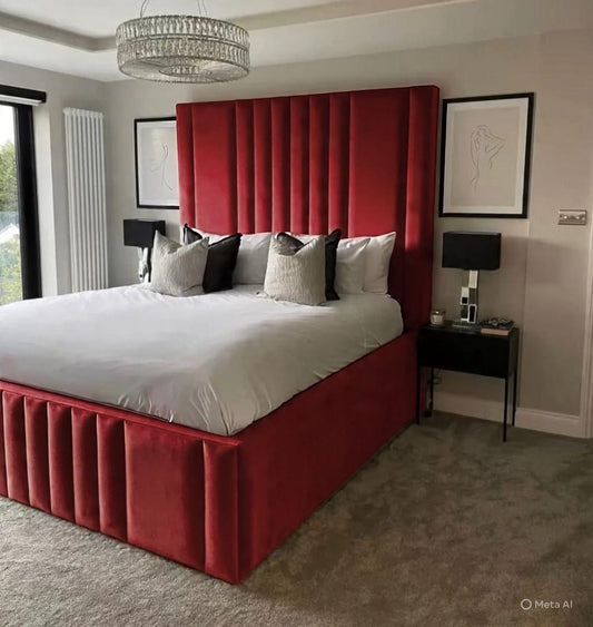 Level Lines Upholstered Bed 54 inch headboard UK - Eagle Bed