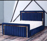 luxury Bed With Gold / Silver Strip