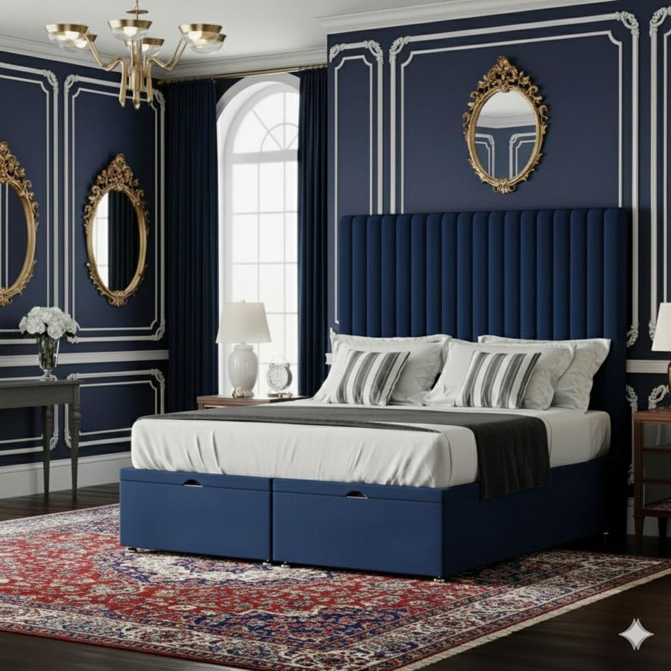 Multi Mini Line  Divan bed- 54 Inches of Headboard