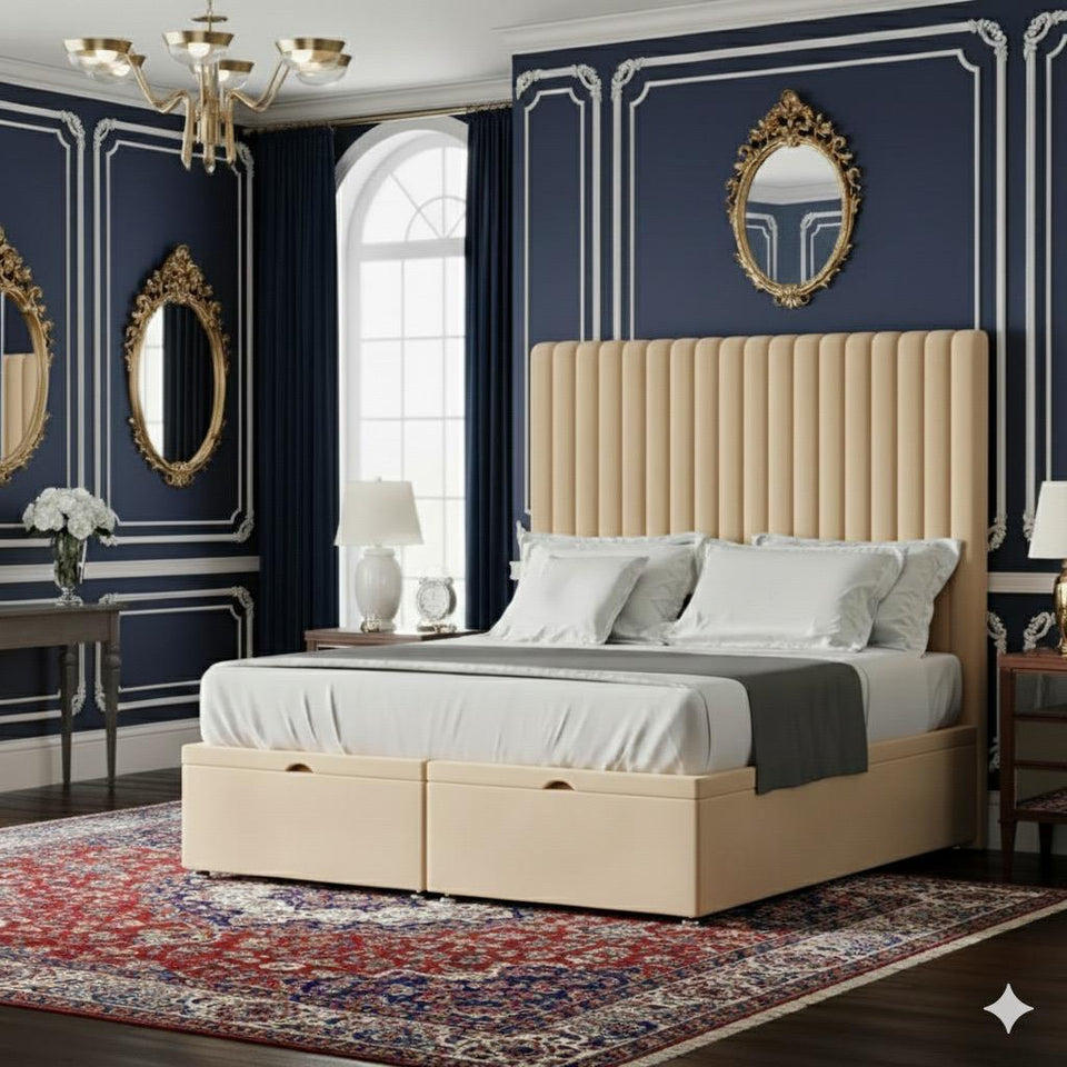 Multi Mini Line  Divan bed- 54 Inches of Headboard