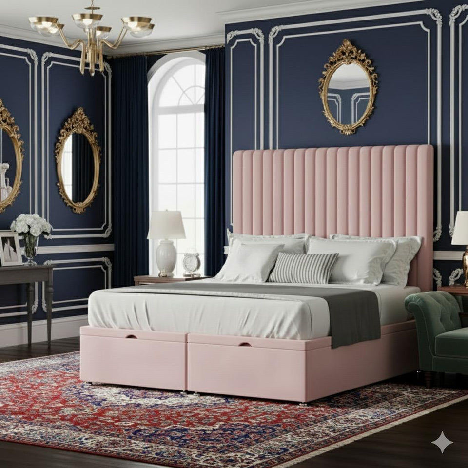 Multi Mini Line  Divan bed- 54 Inches of Headboard