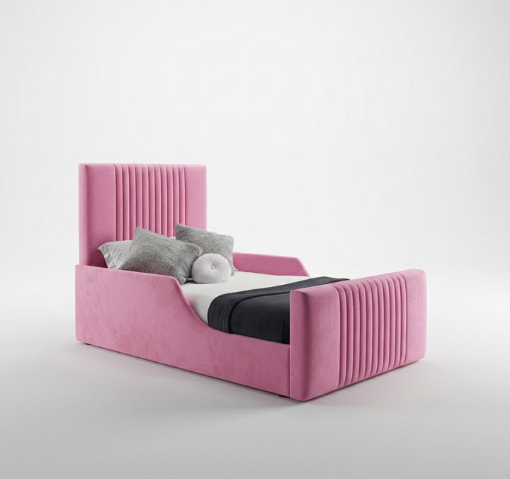Middle Lines Kids Bed – Handmade Upholstered Kids Bed