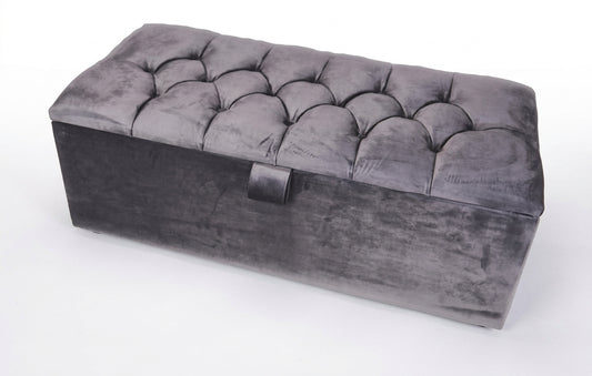 Upholstered Ottoman Storage Box - professional studio product photo