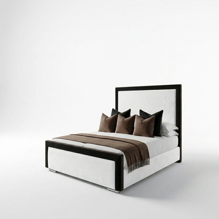 Black Bumper Bed – Modern Upholstered Bed Frame