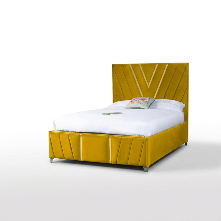 Gold V Cross Line Bed