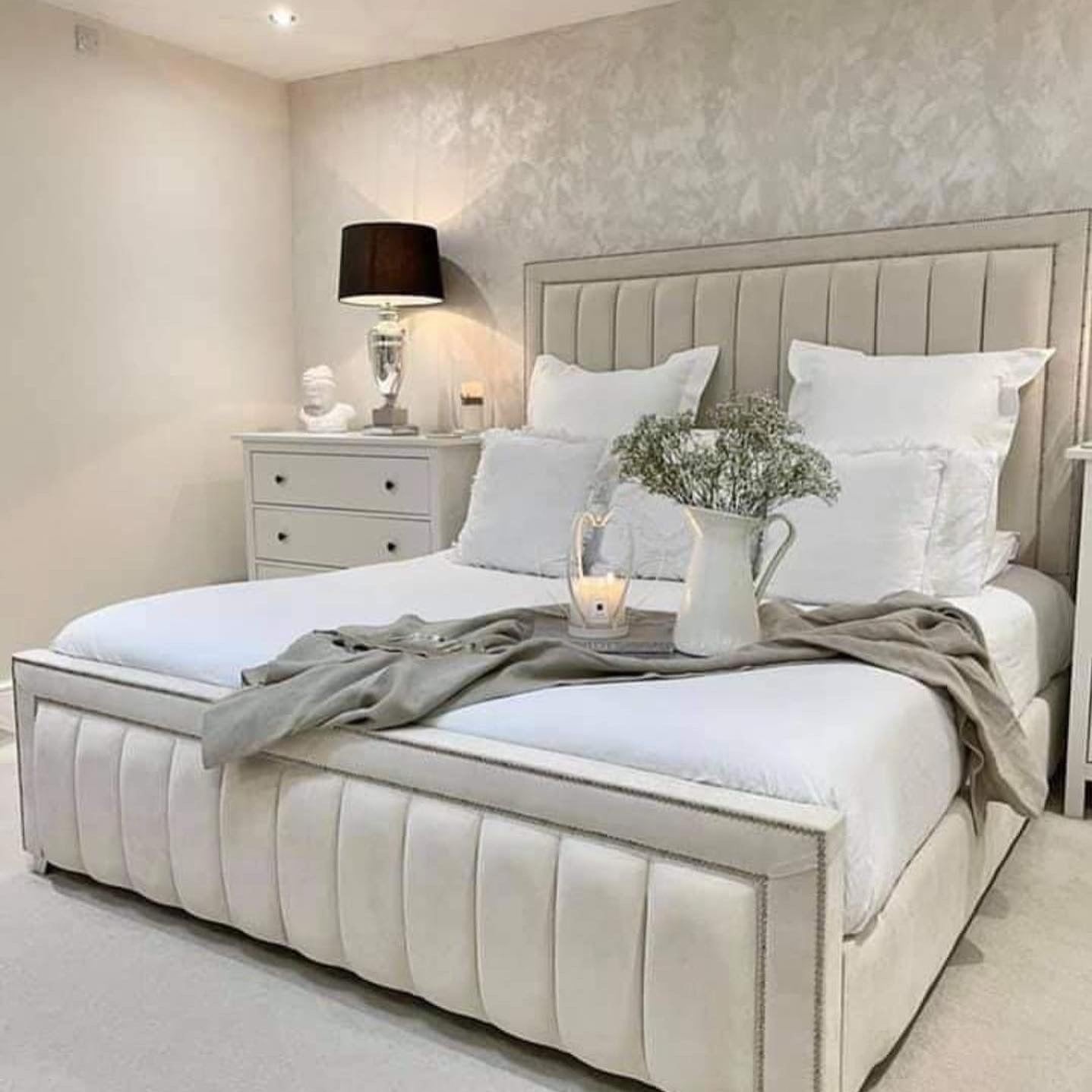 Mayfair Stud Luxury Bed full view UK - Eagle Bed