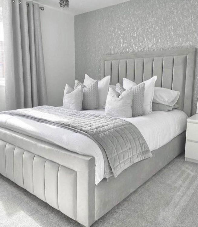Mayfair Bumper Luxury Velvet Bed room view UK - Eagle Bed
