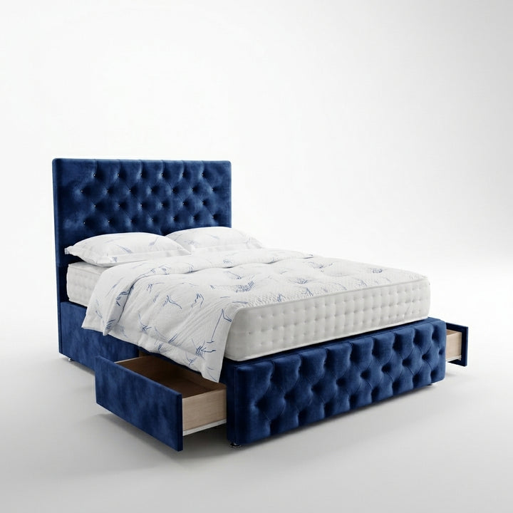 Divan Bed with Footboard – Upholstered Divan Bed